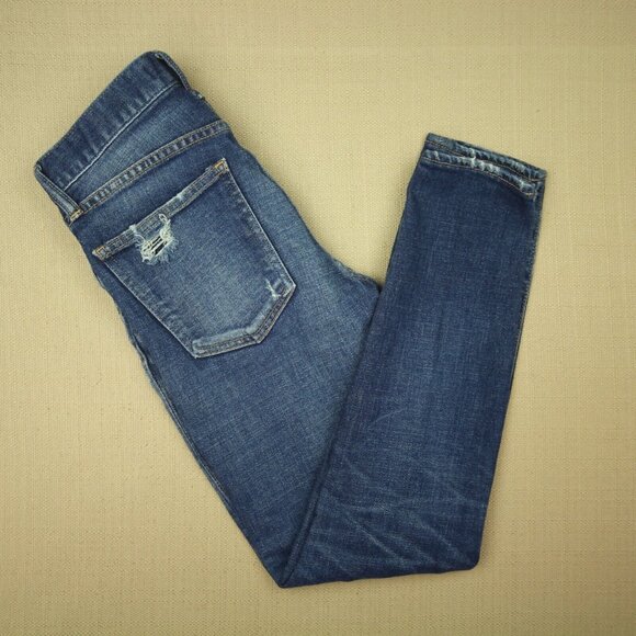 Moussy Vintage Isko Ivey Skinny Jeans Women's Size 24 Mid Rise Distressed Denim - Picture 4 of 12